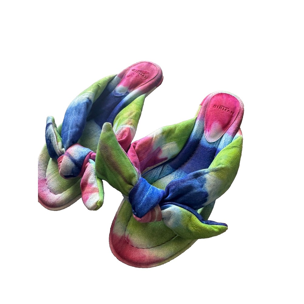 Alexandre Birman shoes Soft Clarita Flat Sandals Pink blue multicolor 37.5